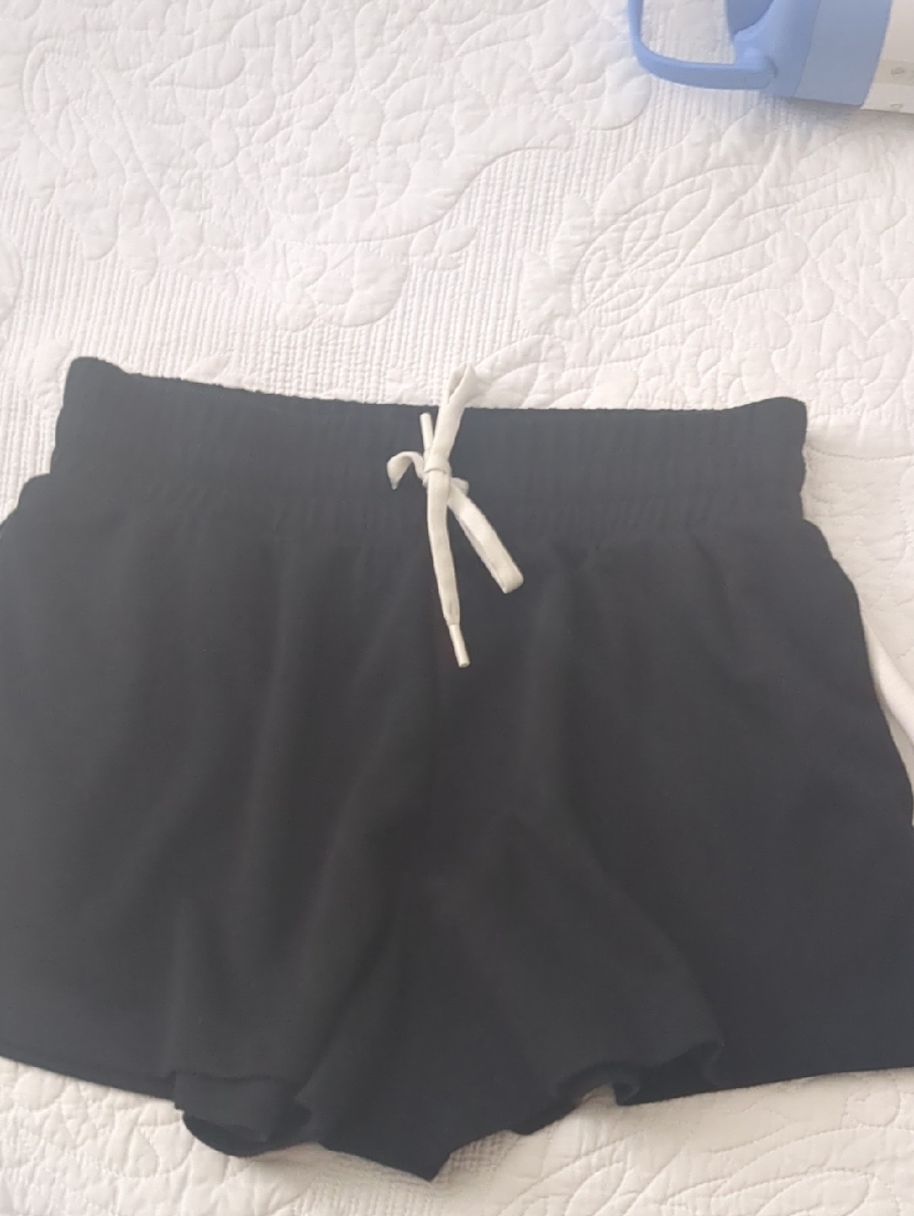 Women’s Black Athletic Drawstring Shorts
